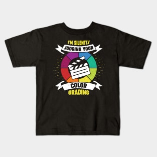 Funny Color Grading Video Editing Editor Gift Kids T-Shirt